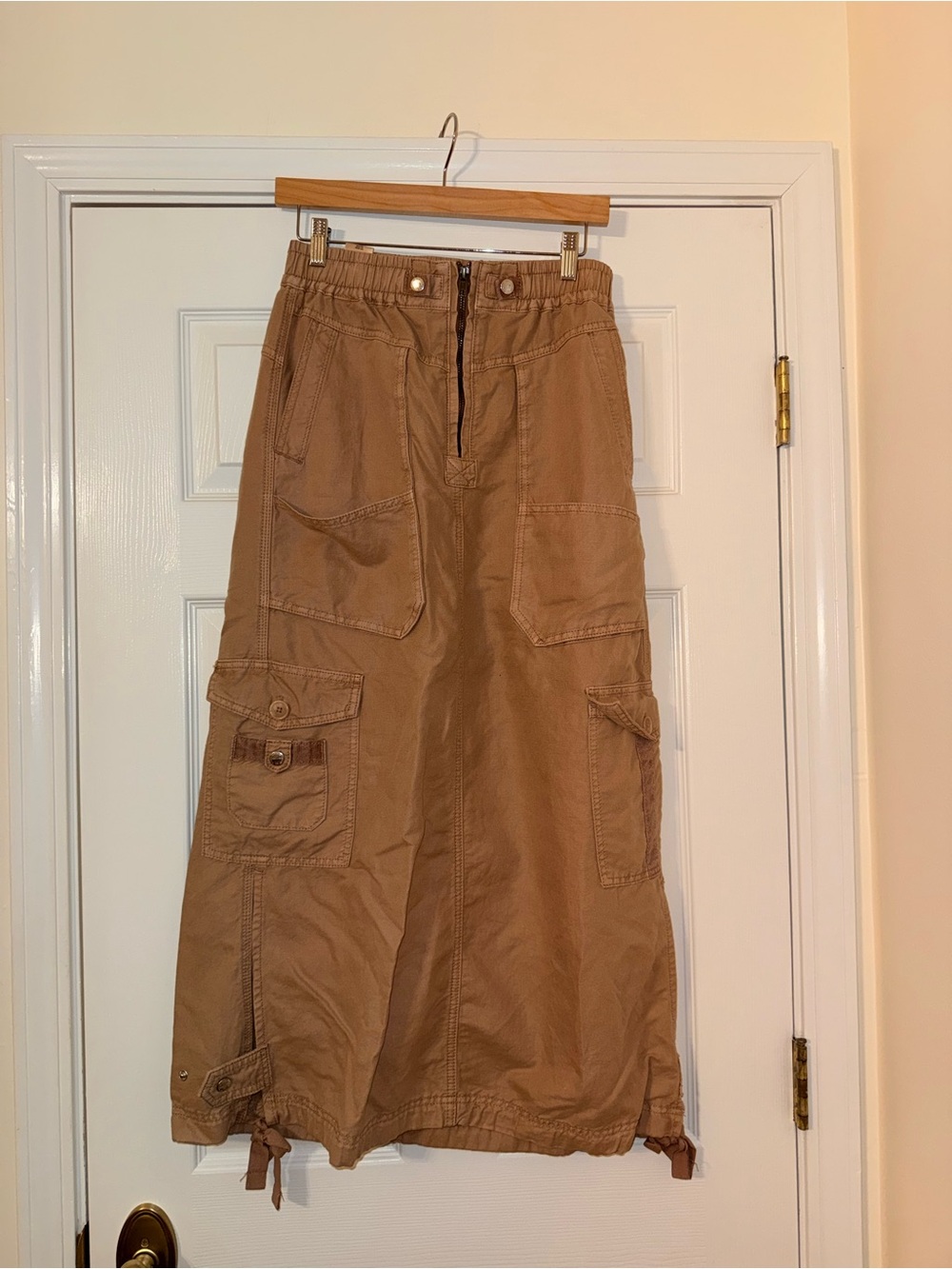 Current/Elliott Tan Cargo Maxi Skirt